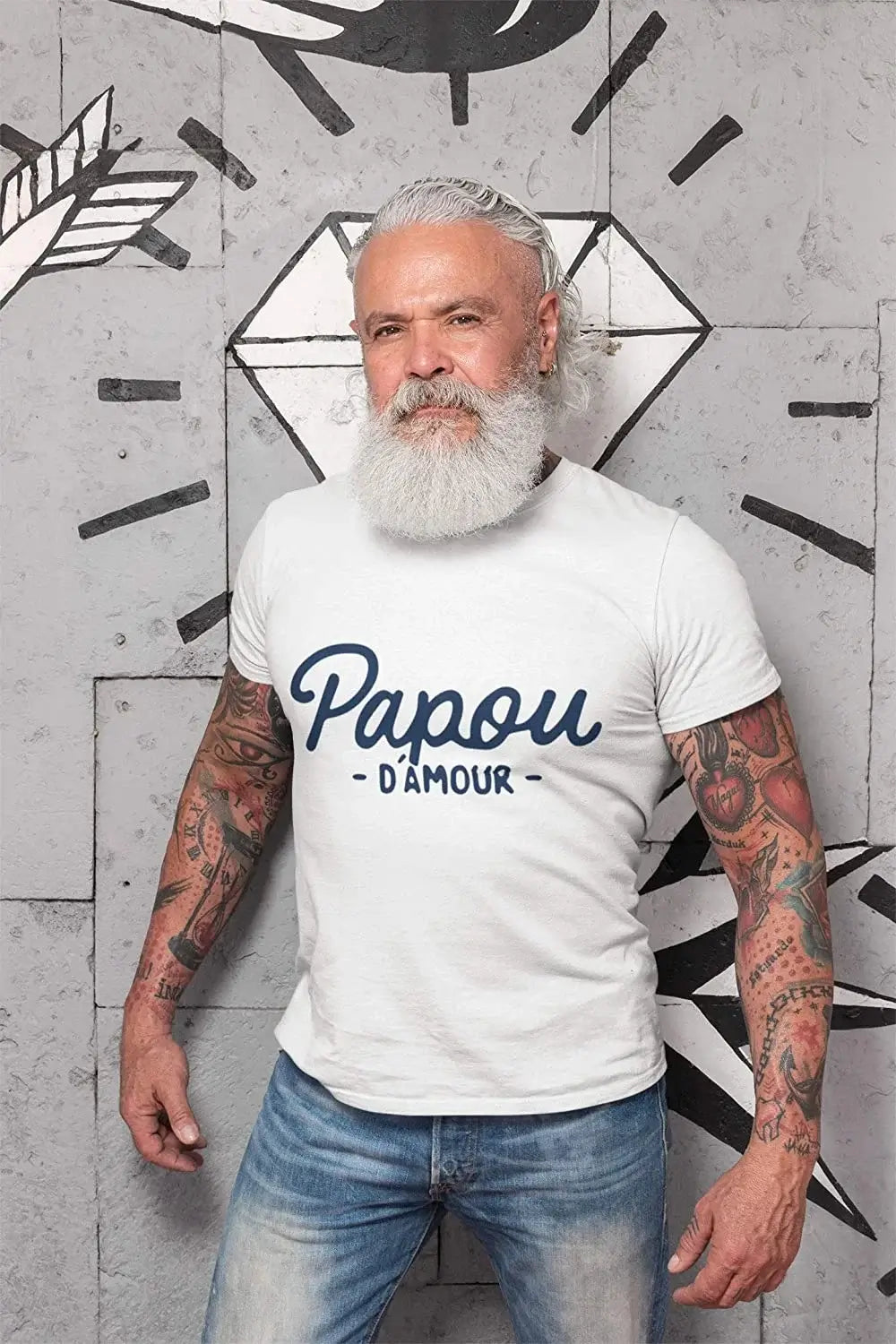 ULTRABASIC - Men's Tee Shirt Vintage T-shirt WIFI IS MY POISON White