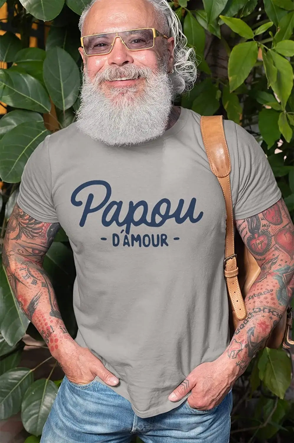 ULTRABASIC - Men's Tee Shirt Vintage T-shirt WIFI IS MY POISON Grey Marl