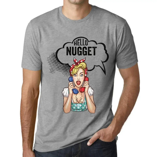 Men's Graphic T-Shirt Hello Nugget Eco-Friendly Limited Edition Short Sleeve Tee-Shirt Vintage Birthday Gift Novelty