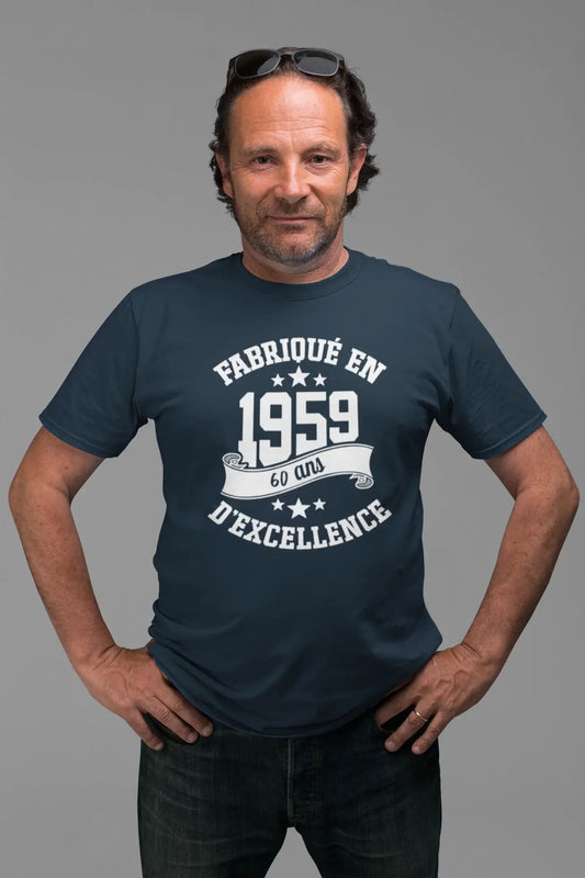 ULTRABASIC - Fabriqué en 1959, 60 Ans d'être Génial Unisex T-Shirt Blanco