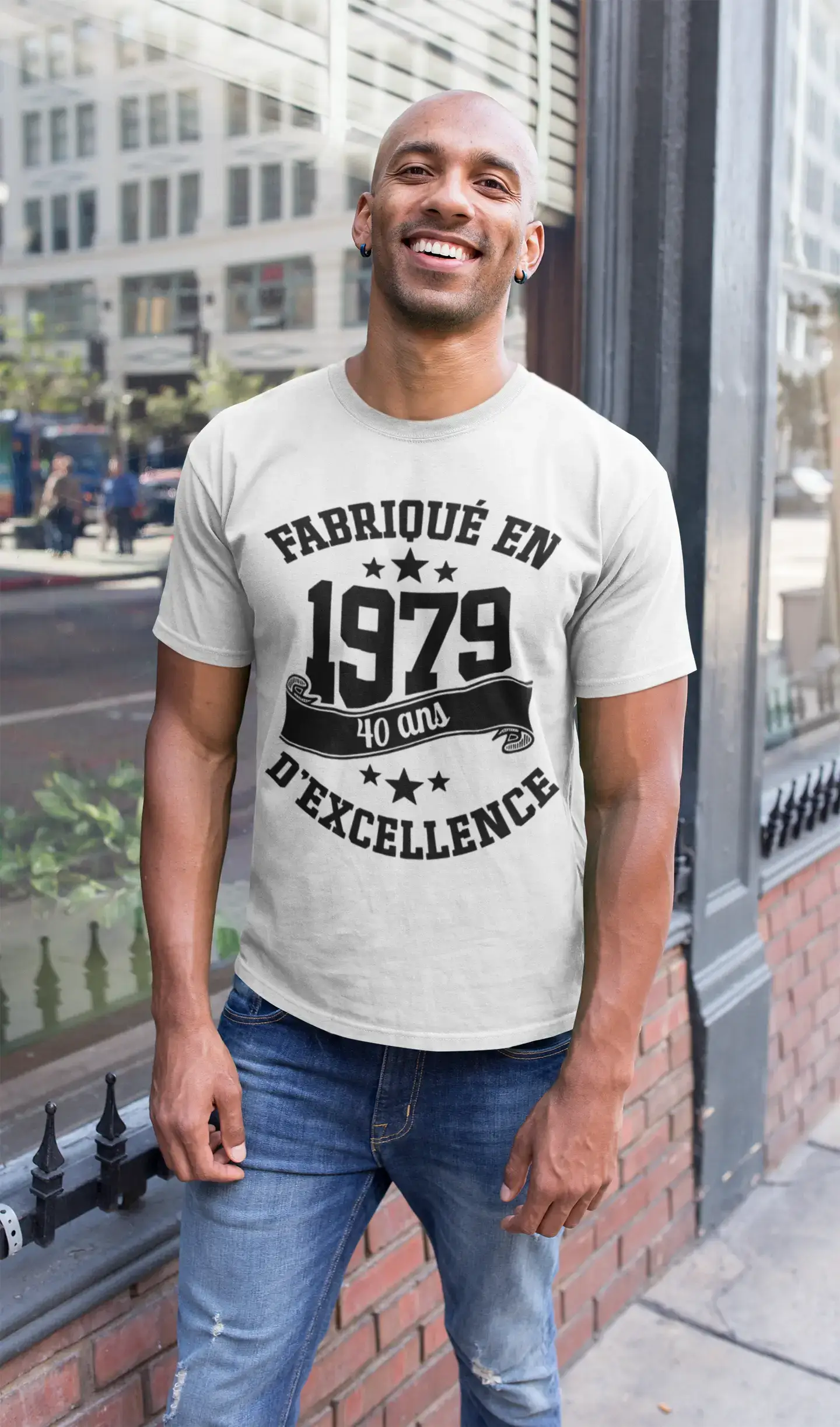ULTRABASIC - Fabriqué en 1979, 40 Ans d'être Génial Unisex T-Shirt Gris Souris