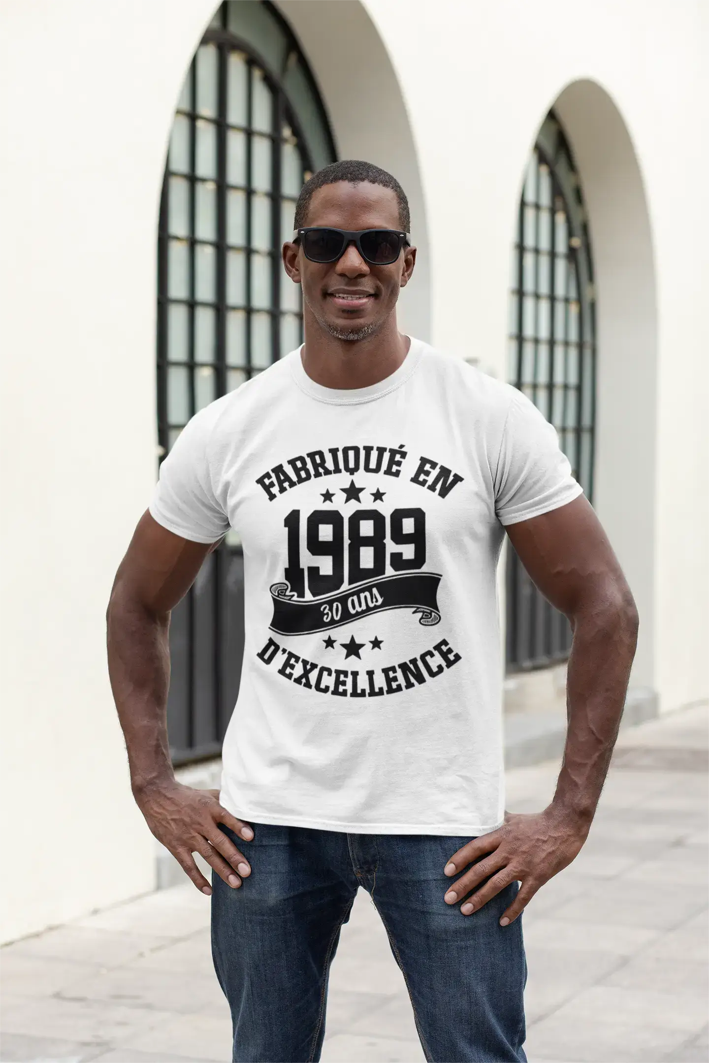 ULTRABASIC – Hergestellt im Jahr 1989, 30 Jahre alt. Original Unisex T-Shirt Grau Chiné