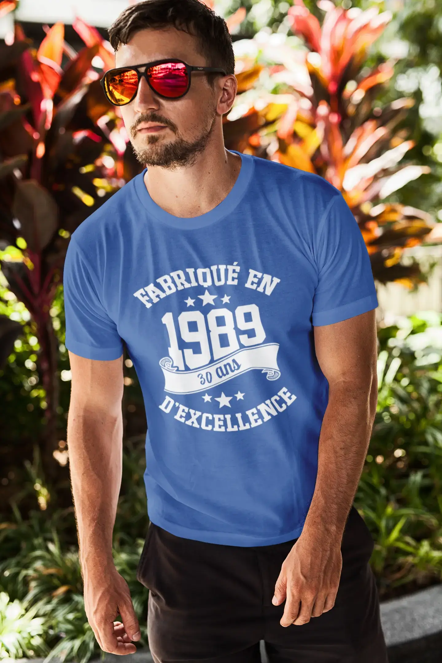 ULTRABASIC - Fabriqué en 1989, 30 Ans d'être Génial Unisex T-Shirt Blanc Chiné