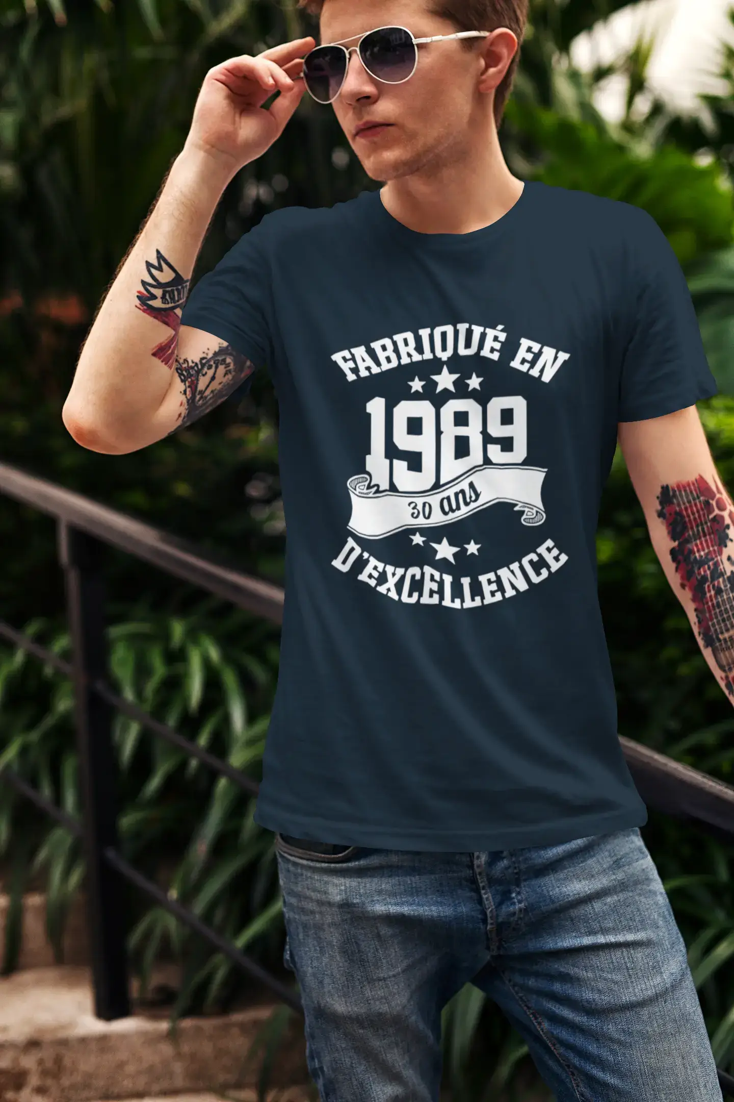 ULTRABASIC - Fabriqué en 1989, 30 Ans d'être Génial Unisex T-Shirt French Marine