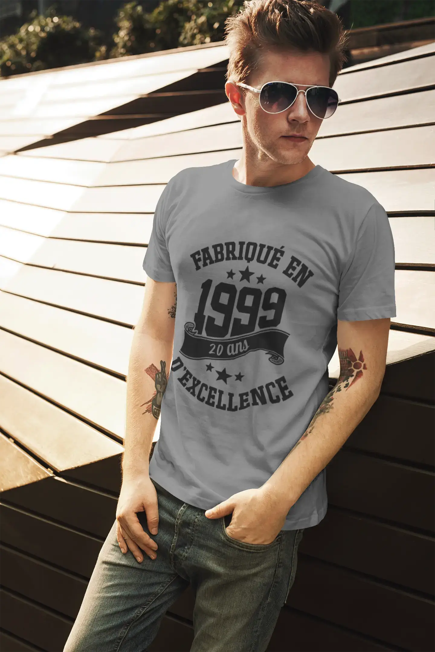 ULTRABASIC – Hergestellt im Jahr 1999, 20 Jahre alt. Original Unisex T-Shirt Grau