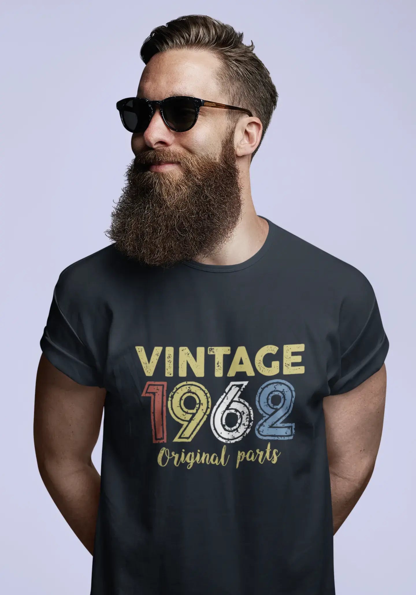 ULTRABASIC - Graphic Printed Men's Vintage 1962 T-Shirt Navy