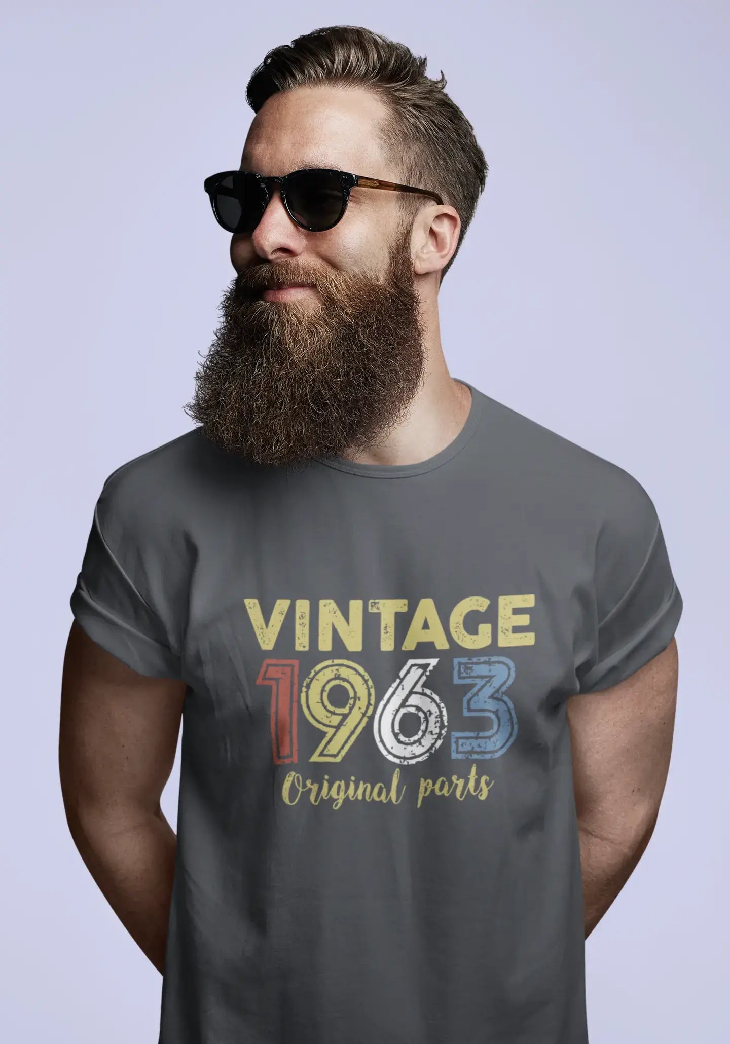 ULTRABASIC - Graphic Printed Men's Vintage 1963 T-Shirt Denim