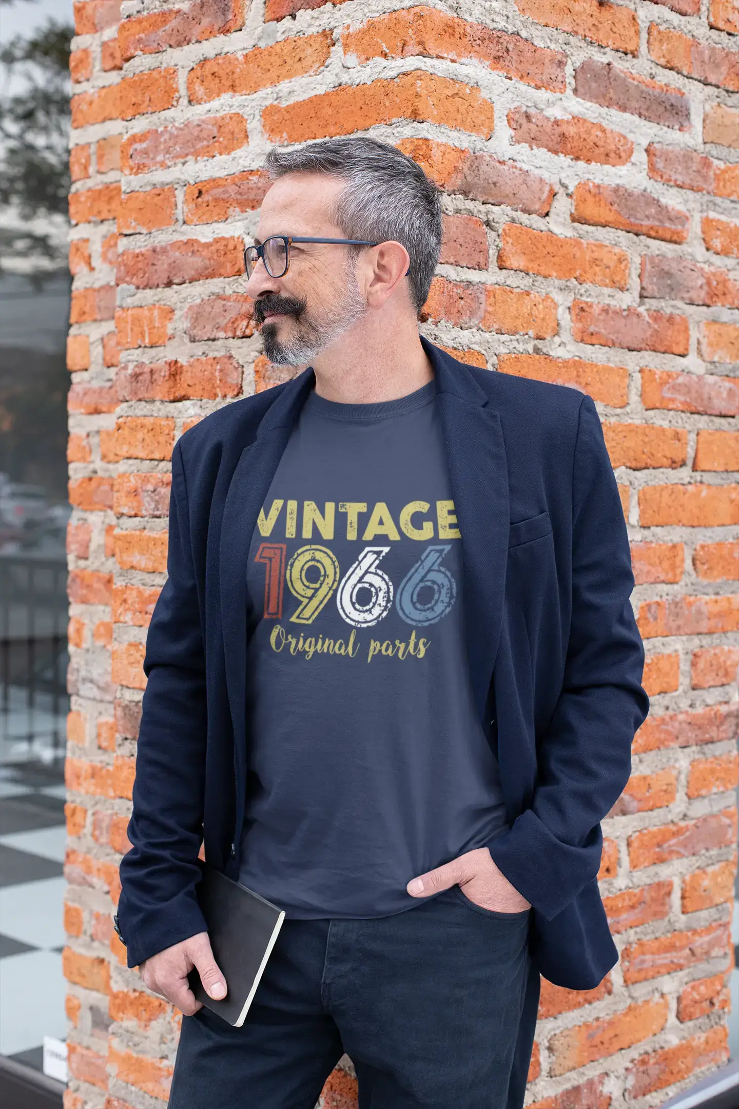 ULTRABASIC - Graphic Printed Men's Vintage 1966 T-Shirt Denim