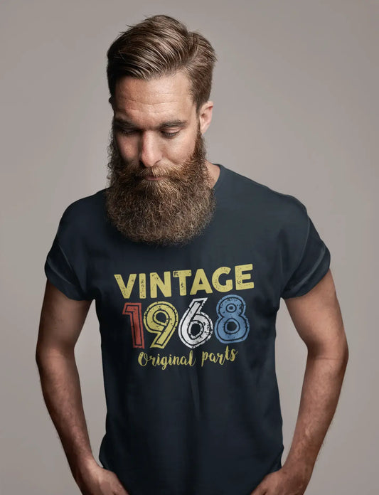 ULTRABASIC - Graphic Printed Men's Vintage 1968 T-Shirt Mouse Grey
