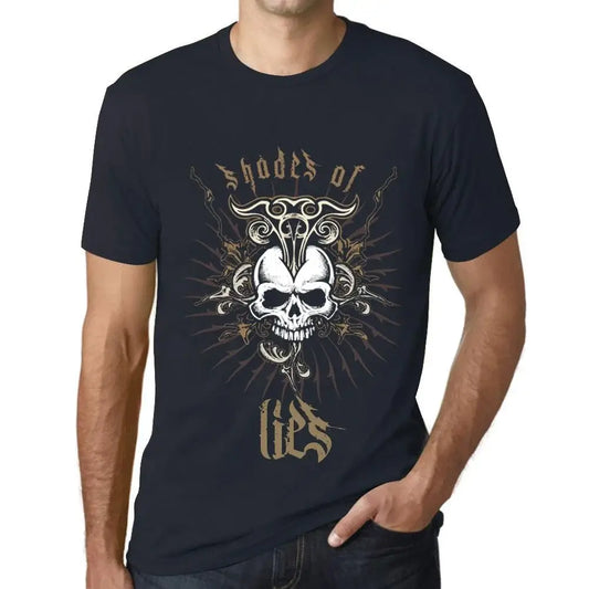 Men's Graphic T-Shirt Shades Of Lies Limited Edition Short Sleeve Tee-Shirt Vintage Birthday Gift Novelty