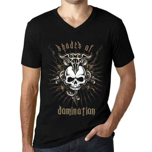 Men's Graphic T-Shirt V Neck Shades Of Domination Limited Edition Short Sleeve Tee-Shirt Vintage Birthday Gift Novelty