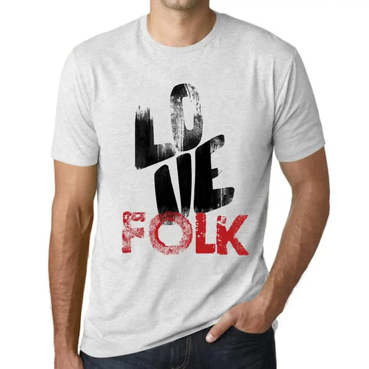 Men's Graphic T-Shirt Love Folk Eco-Friendly Limited Edition Short Sleeve Tee-Shirt Vintage Birthday Gift Novelty