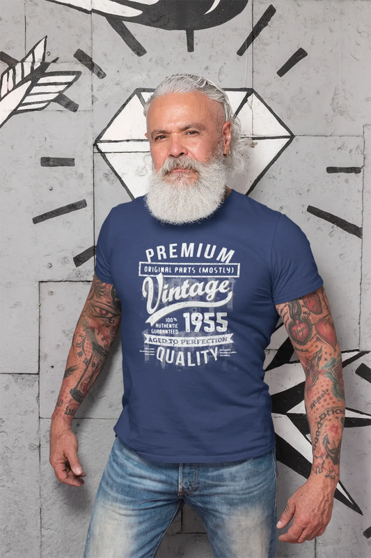 ULTRABASIC - Graphic Men's 1955 Aged to Perfection Birthday Gift T-Shirt