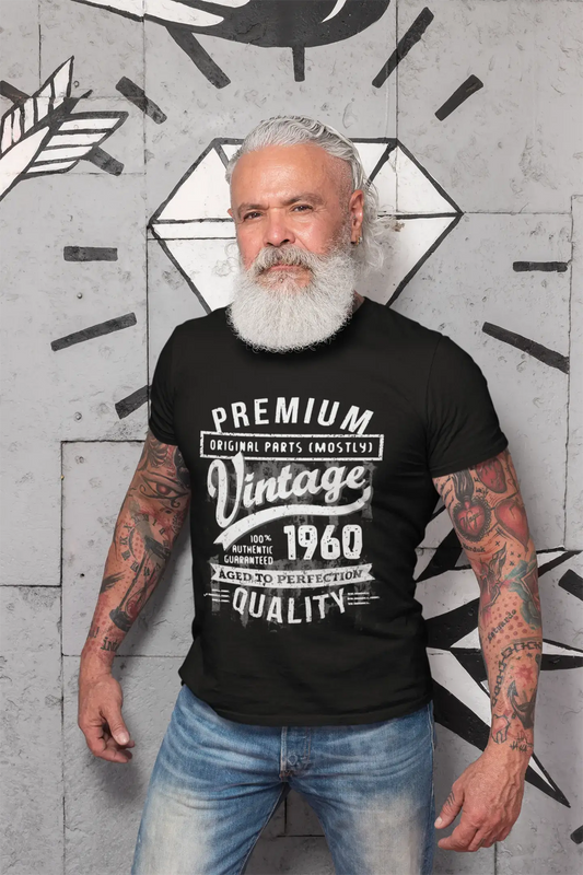 ULTRABASIC – <span>Grafisches</span> <span>Herren</span> -T-Shirt „1960 Aged to Perfection“ <span>als</span> <span>Geburtstagsgeschenk</span>