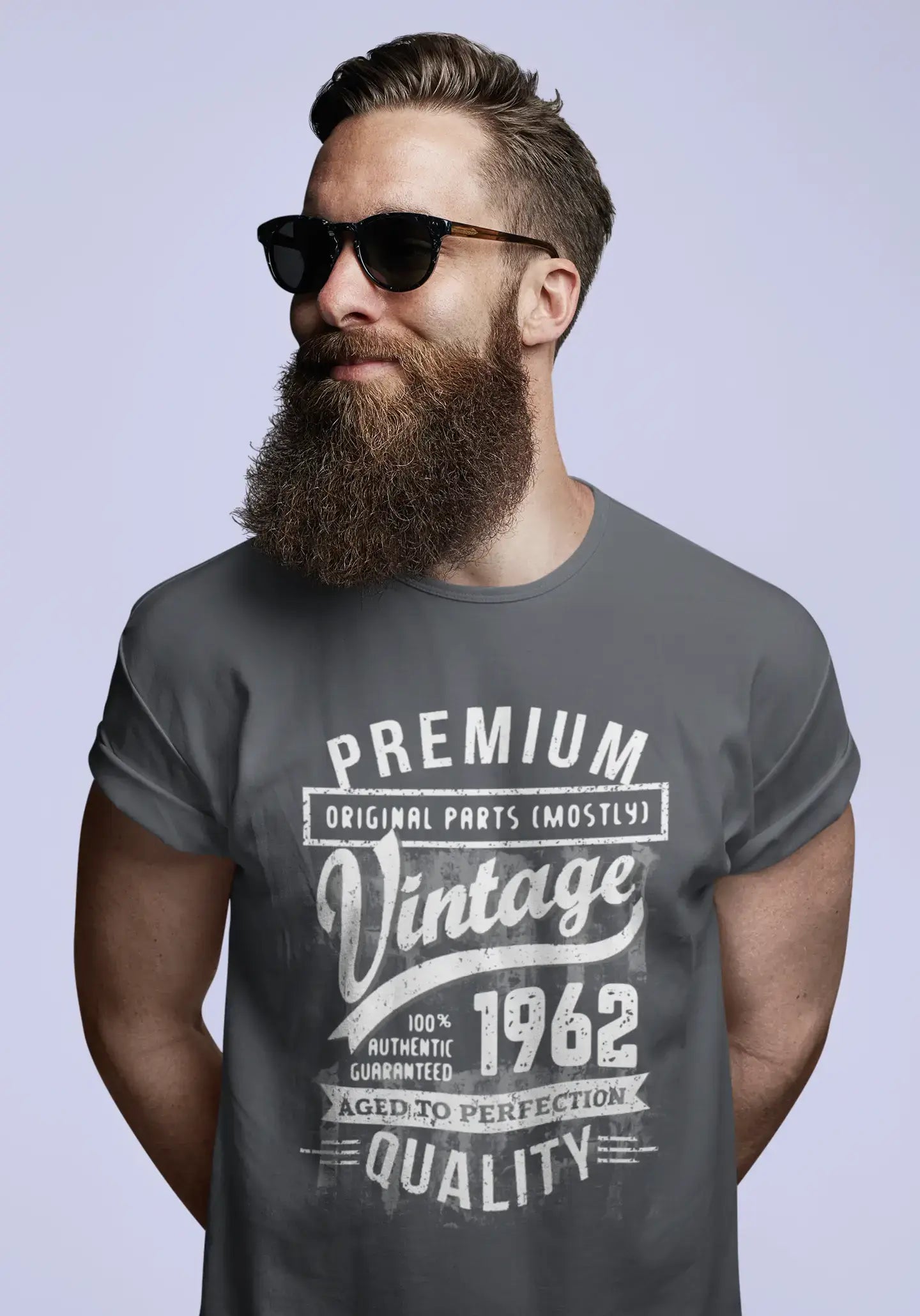 ULTRABASIC – <span>Grafisches</span> <span>Herren</span> -T-Shirt „1962 Aged to Perfection“ <span>als</span> <span>Geburtstagsgeschenk</span>