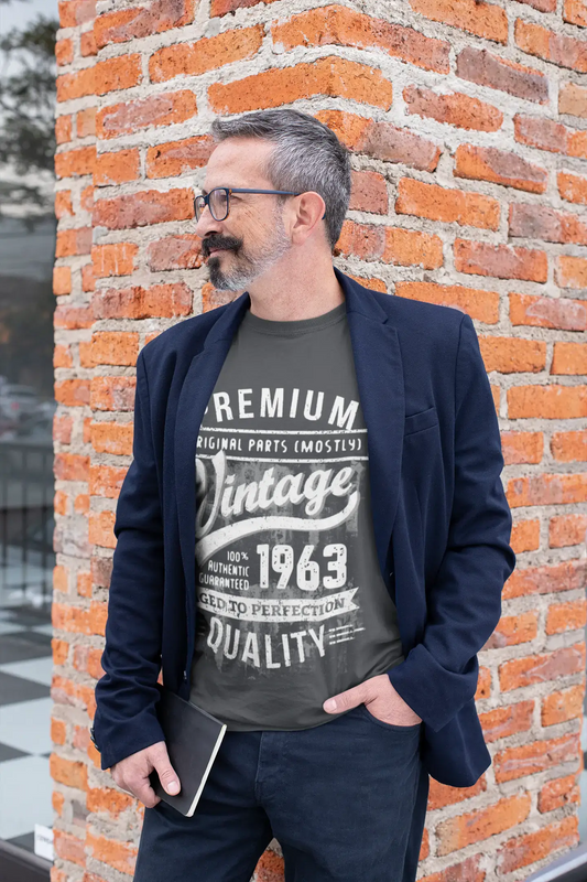 ULTRABASIC - Graphic Men's 1963 Aged to Perfection Birthday Gift T-Shirt