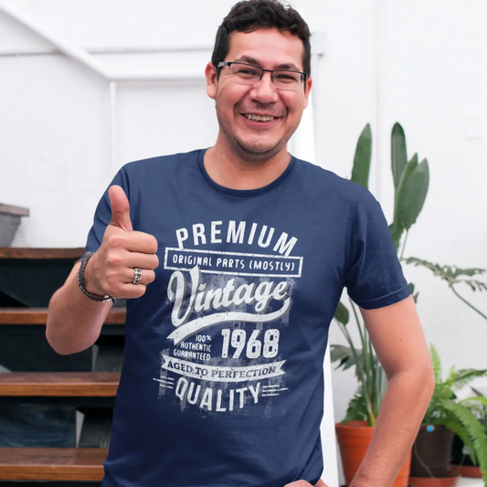 ULTRABASIC - Graphic Men's 1968 Aged to Perfection Birthday Gift T-Shirt