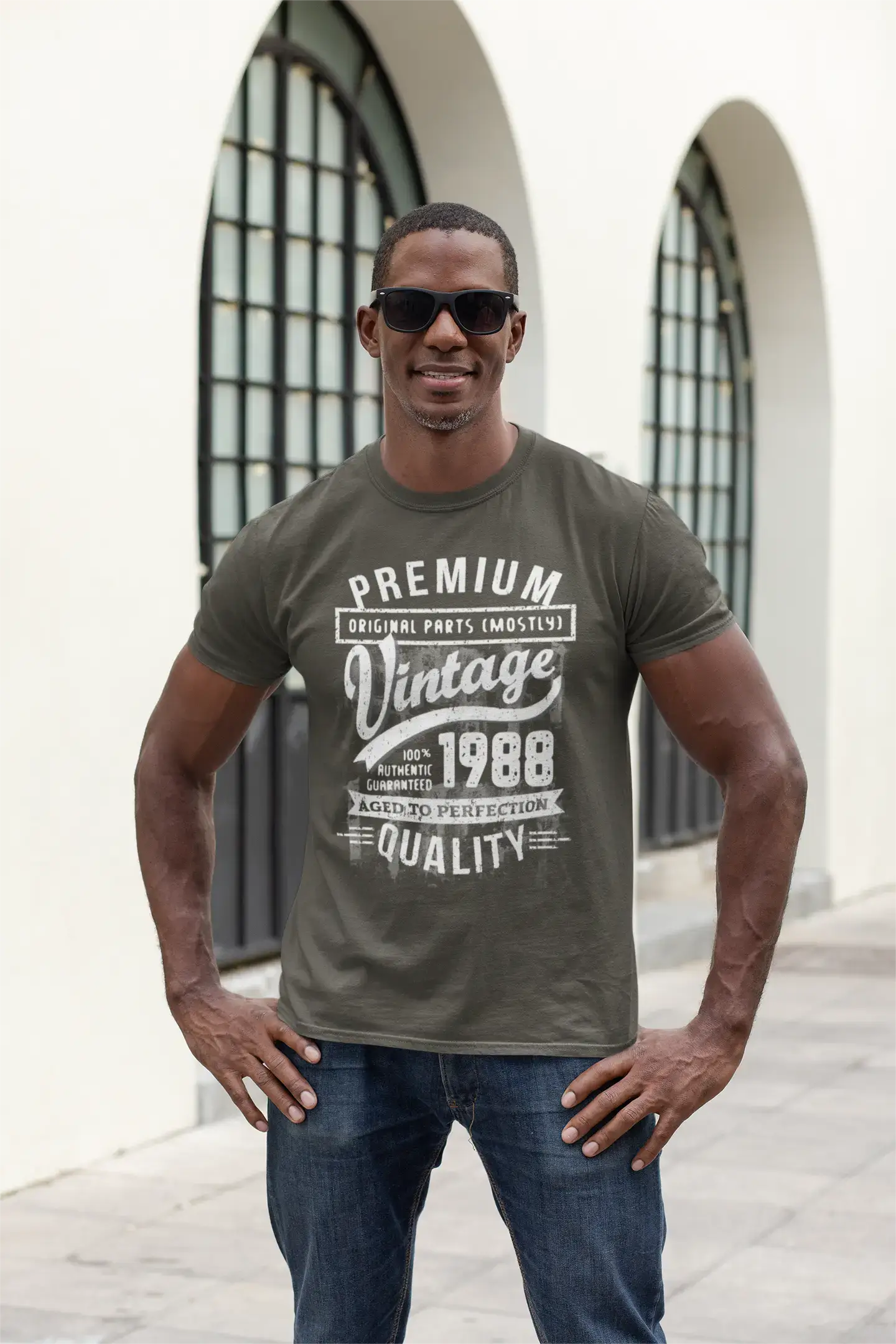 Ultrabasic - Homme T-Shirt Graphique 1988 Aged to Perfection Tee Shirt Cadeau d'anniversaire