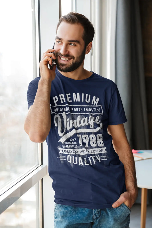 Ultrabasic - Homme T-Shirt Graphique 1988 Aged to Perfection Tee Shirt Cadeau d'anniversaire