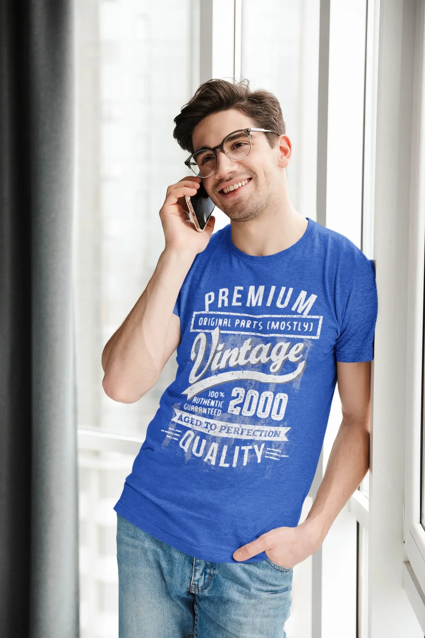 ULTRABASIC - Graphic Men's 2000 Aged to Perfection Birthday Gift T-Shirt