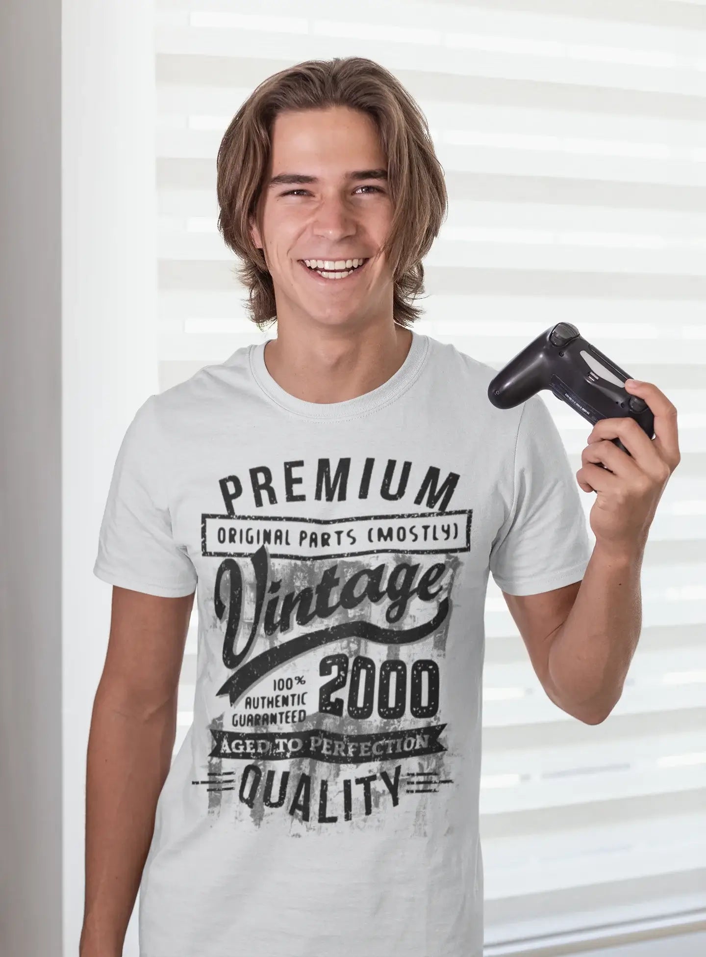ULTRABASIC - Graphic Men's 2000 Aged to Perfection Birthday Gift T-Shirt