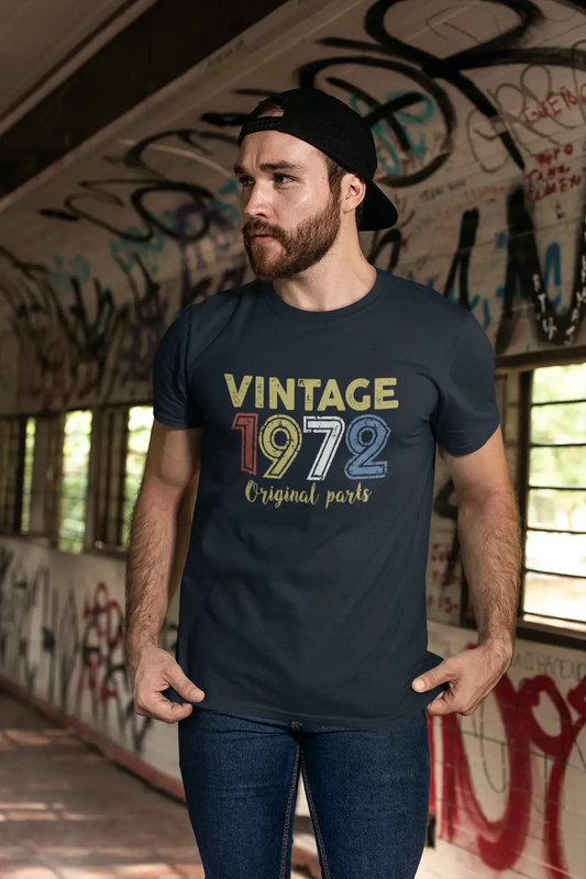 ULTRABASIC - Graphic Printed Men's Vintage 1972 T-Shirt Deep Black