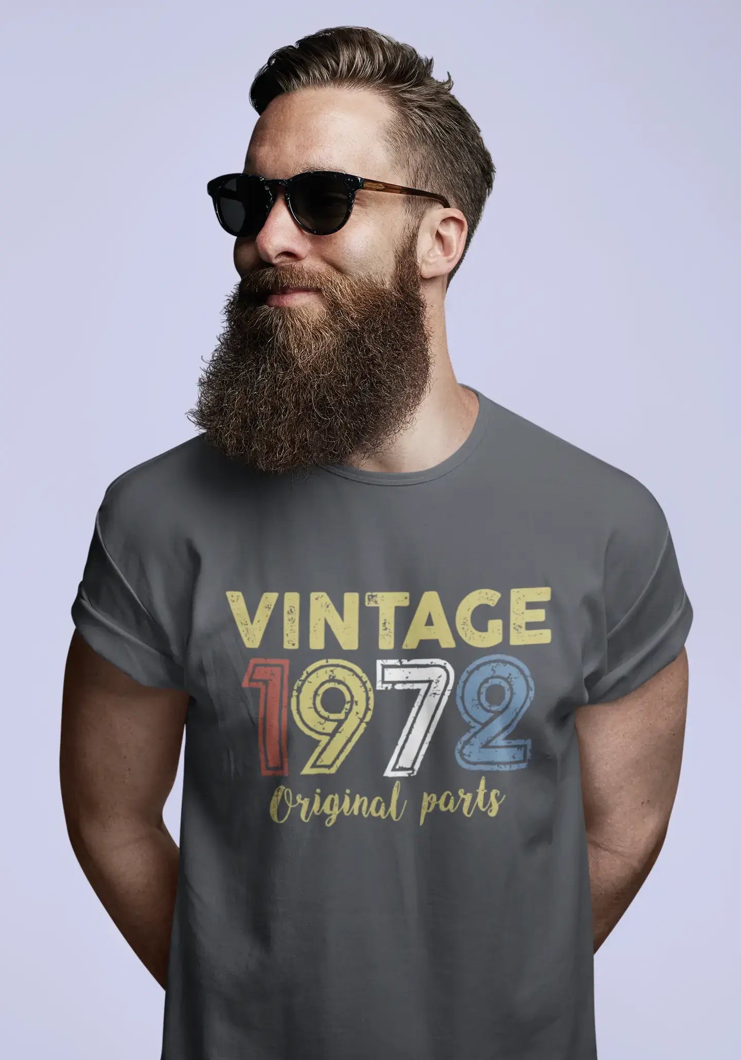 ULTRABASIC - Graphic Printed Men's Vintage 1972 T-Shirt Denim