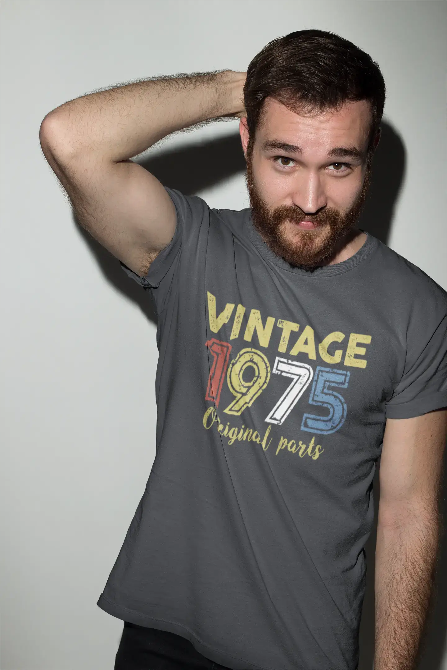 ULTRABASIC - Graphic Printed Men's Vintage 1975 T-Shirt Denim
