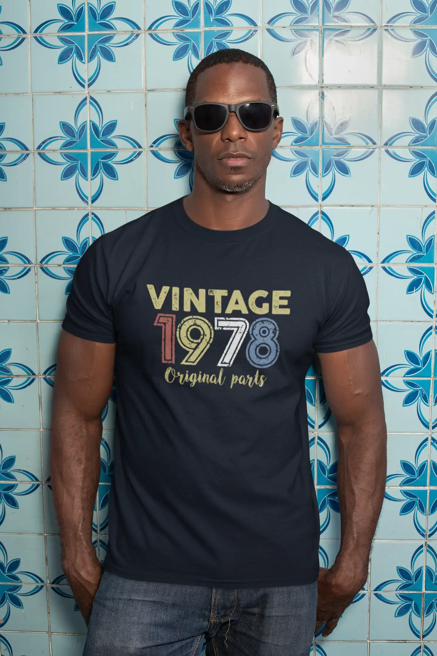 ULTRABASIC - Graphic Printed Men's Vintage 1978 T-Shirt Denim