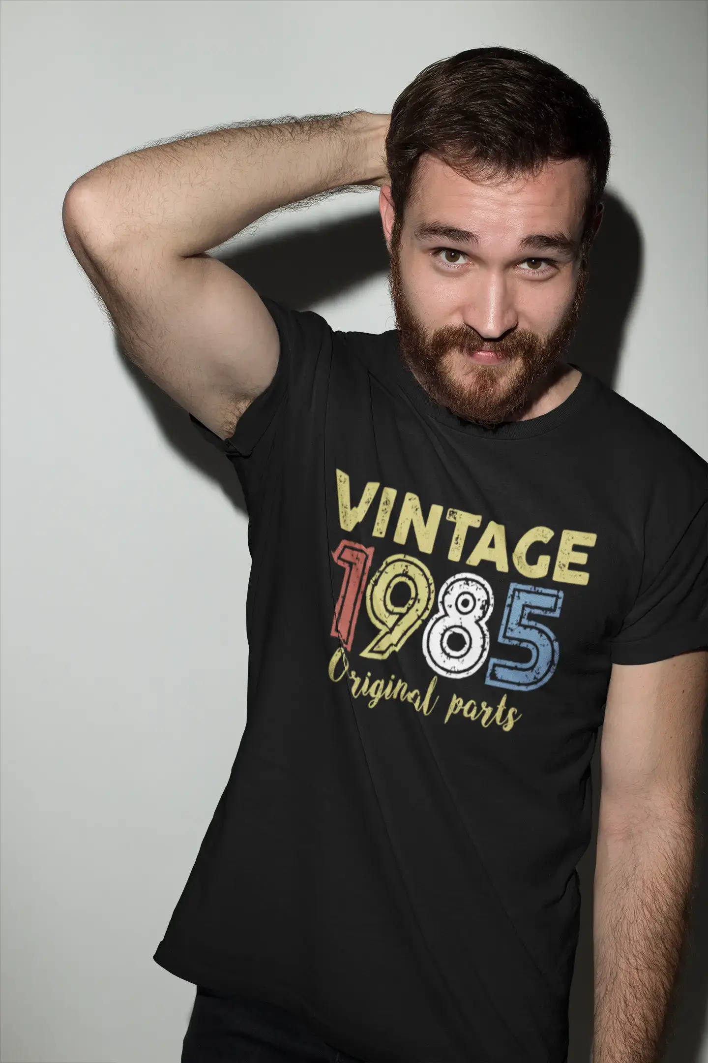 ULTRABASIC - Graphic Printed Men's Vintage 1985 T-Shirt Denim