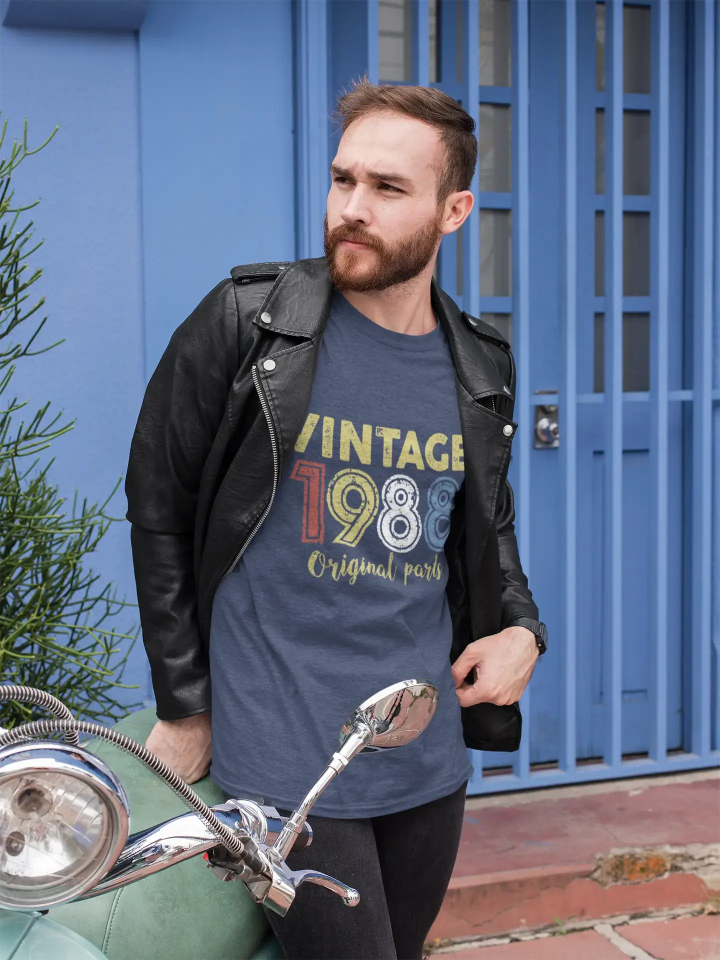 ULTRABASIC - Graphic Printed Men's Vintage 1988 T-Shirt Mouse Grey