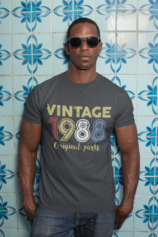 ULTRABASIC - Graphic Printed Men's Vintage 1988 T-Shirt Mouse Grey
