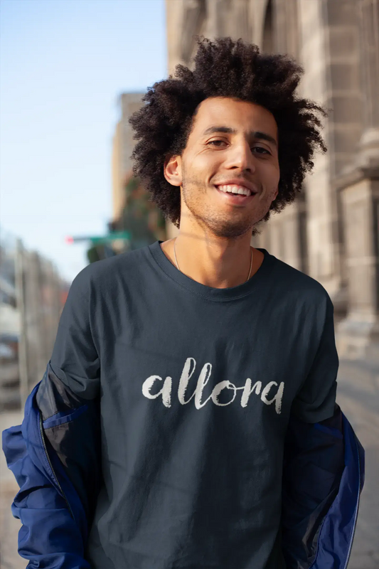 ULTRABASIC - Graphic Printed Men's Allora T-Shirt Grey Marl
