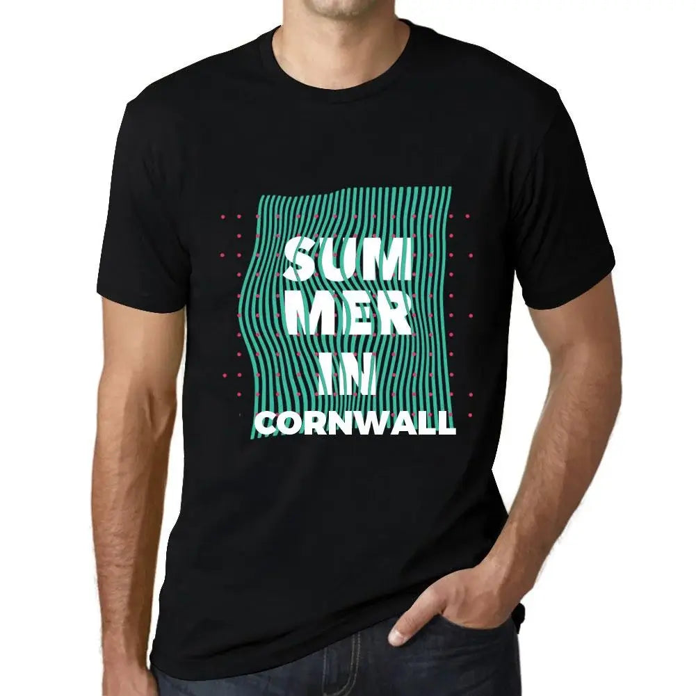 Men's Graphic T-Shirt Summer In Cornwall Eco-Friendly Limited Edition Short Sleeve Tee-Shirt Vintage Birthday Gift Novelty