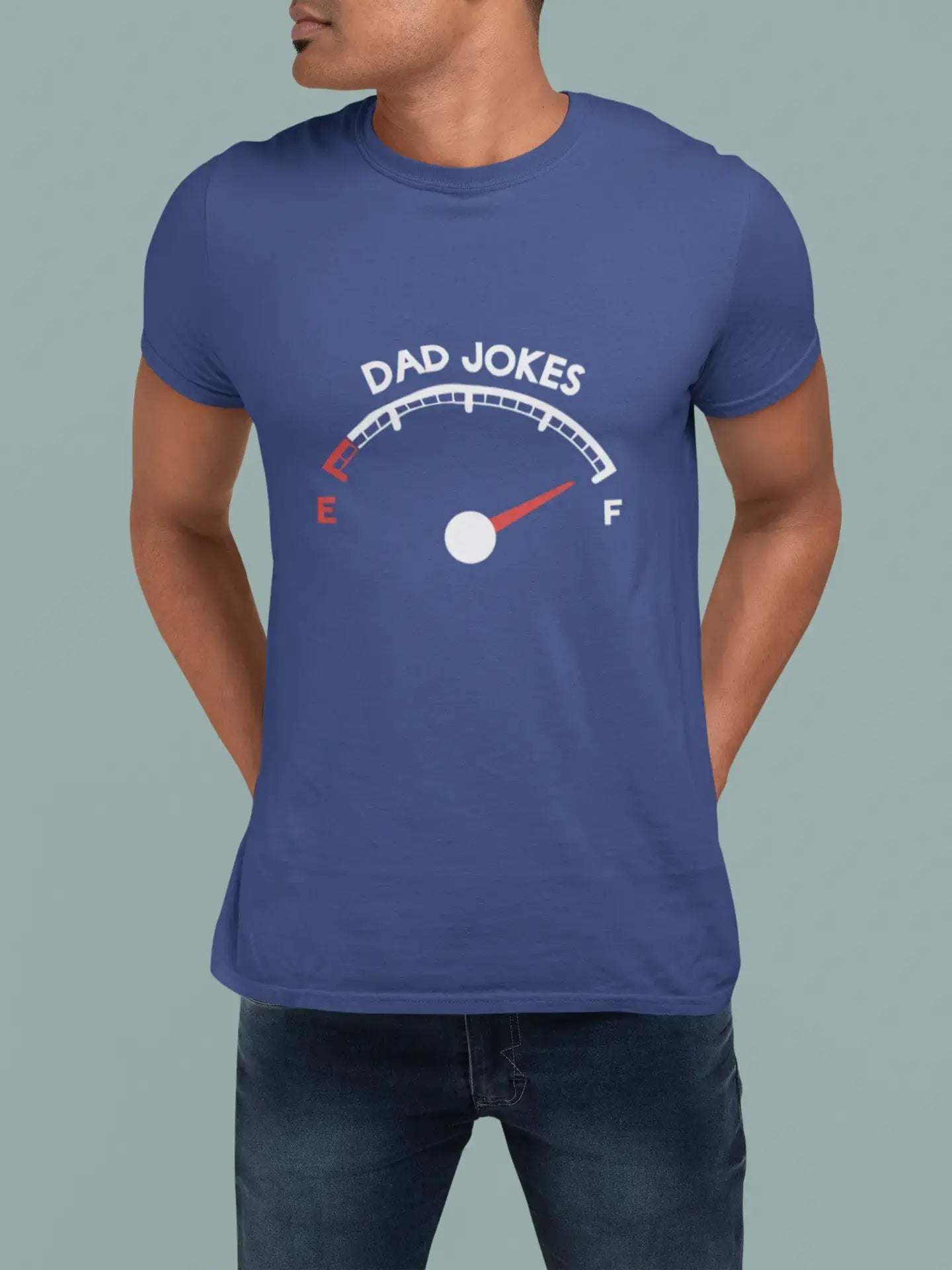 ULTRABASIC - Graphic Men's Dad Jokes Tank T-Shirt Funny Casual Letter Print Tee White