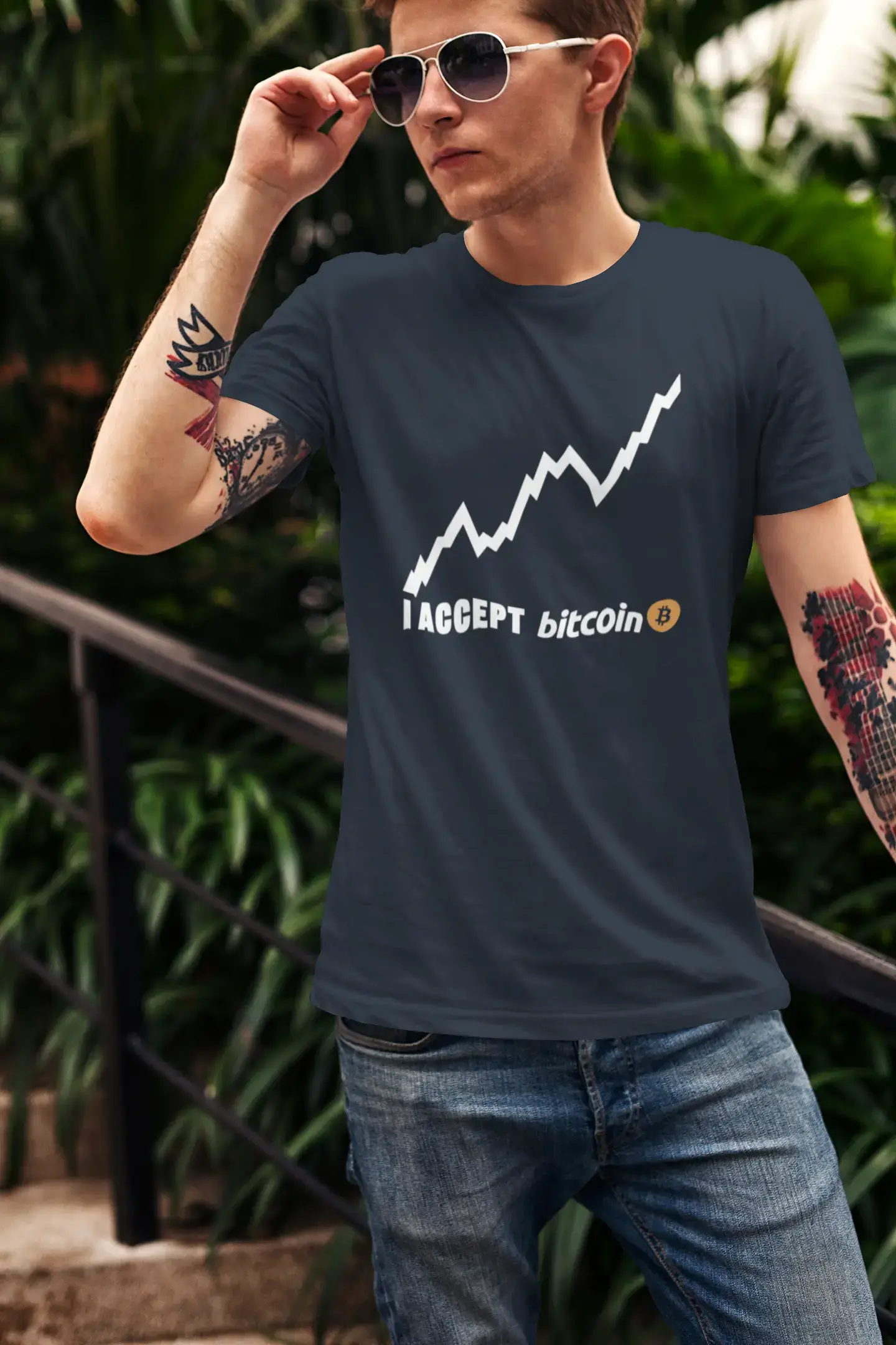 Ultrabasic® Homme T-Shirt Graphique I Accept Bitcoin Millionnaire BTC HODL Tee Crypto Gift Idea