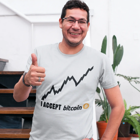 Ultrabasic ® Homme T-Shirt Graphique Bitcoin Battement de Coeur BTC HODL Tee Crypto Cadeau Idée