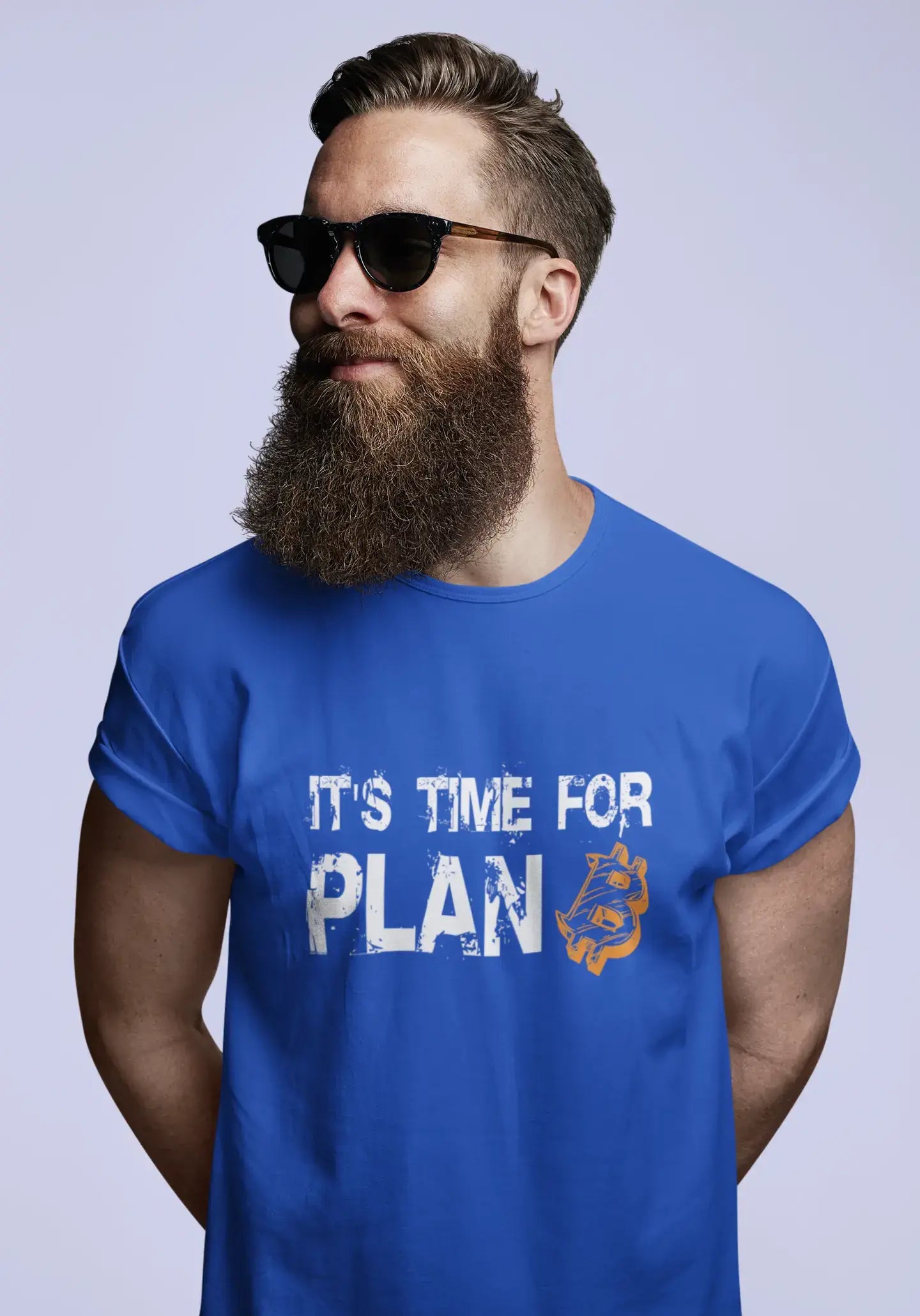 Ultrabasic® Homme T-Shirt Graphique It's Time for Plan B Bitcoin BTC HODL Idée Cadeau Tee Crypto