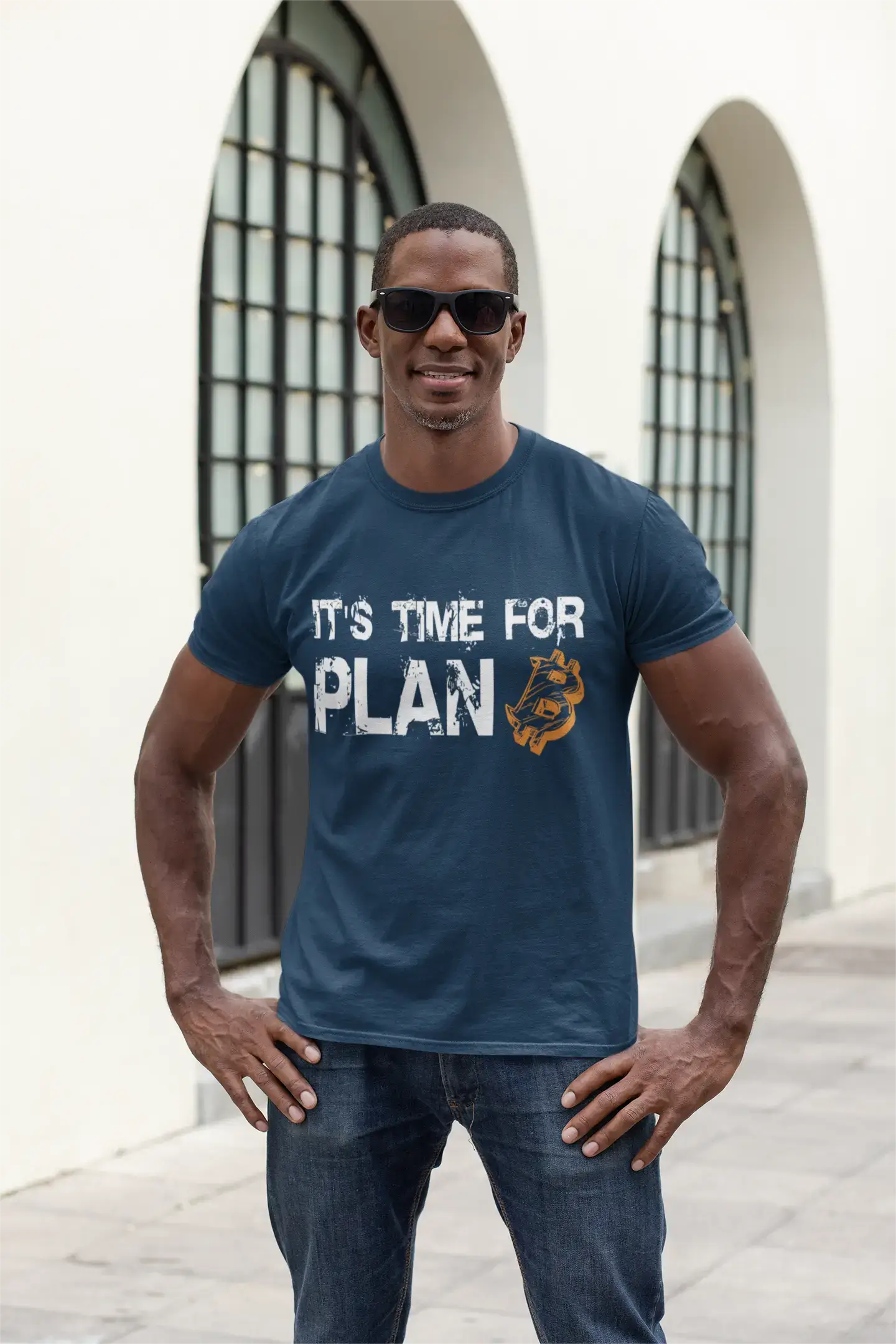 Ultrabasic® Homme T-Shirt Graphique It's Time for Plan B Bitcoin BTC HODL Idée Cadeau Tee Crypto