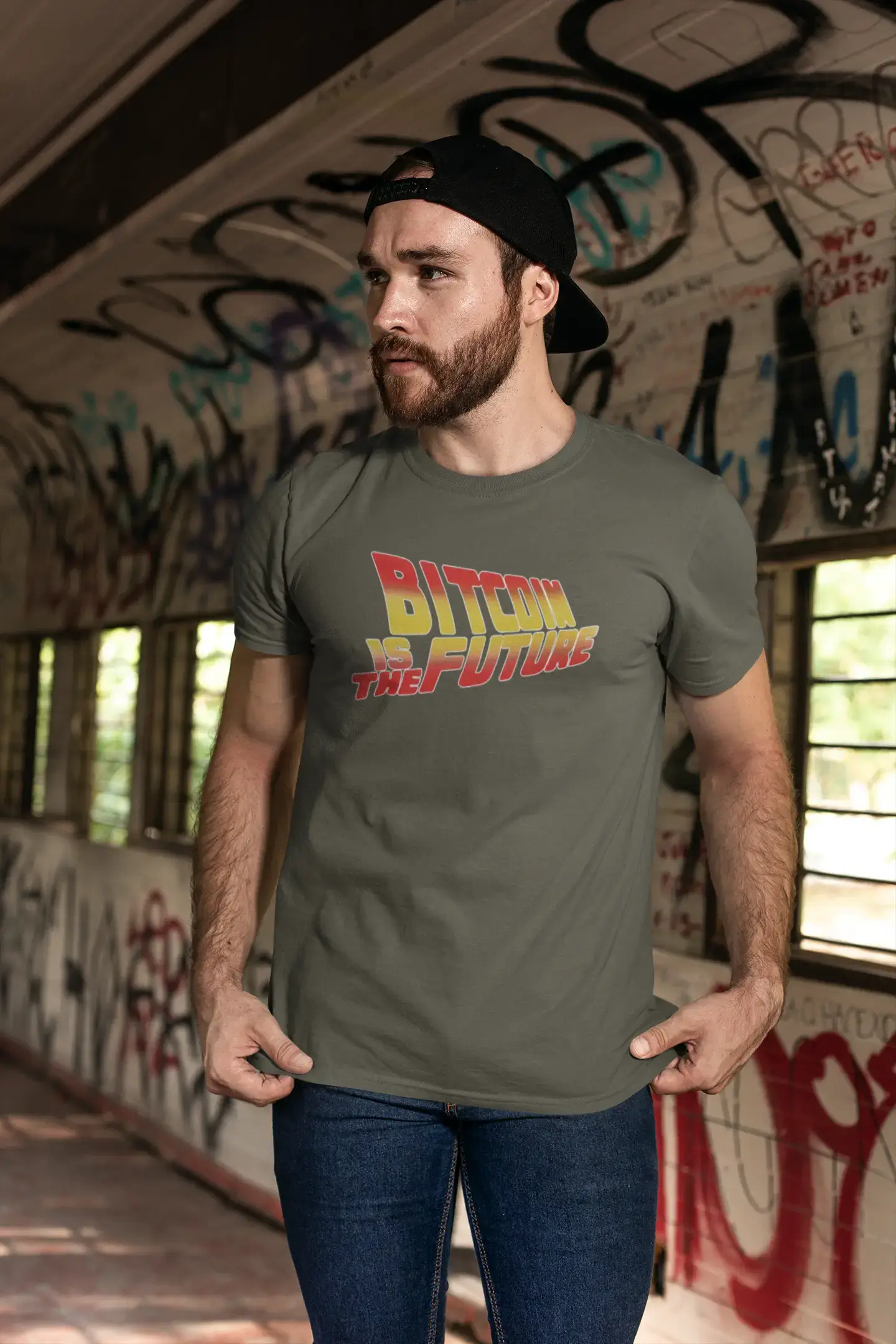 Ultrabasic® Homme T-Shirt Graphique Bitcoin is The Future Crypto Tee HODL BTC Cadeau Idée