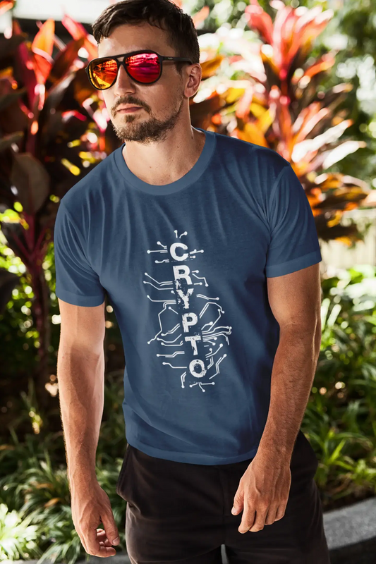 Ultrabasic® Homme T-Shirt Graphique Digital Blockchain T-Shirt Crypto Idée Cadeau Tee Traders