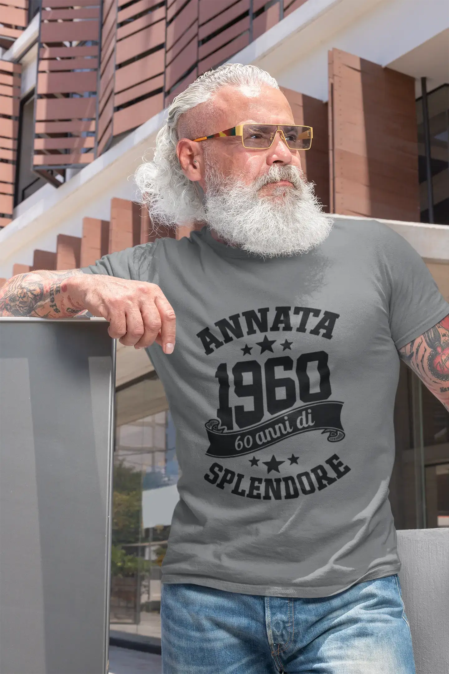 Ultrabasic® Homme T-Shirt Graphique Vintage Fatto nel 1960, 60 Anni di Splendore Anniversaire Cadeau
