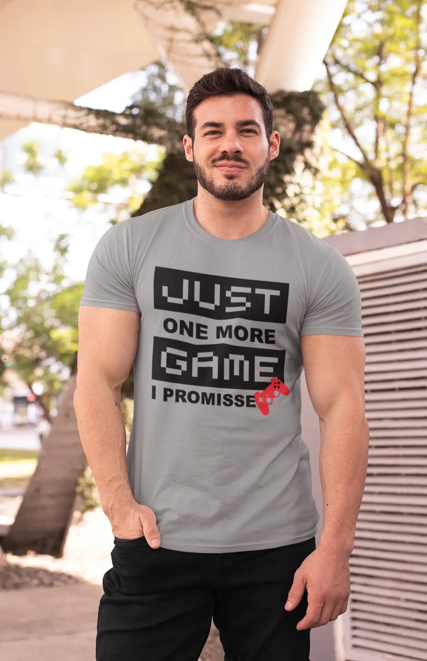 Ultrabasic® Homme T-Shirt Graphique Just One More Game Gaming Tee Marrant Esports Cadeau Idée