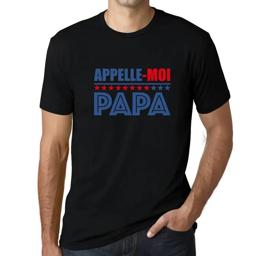 T-shirt noir uni pour hommes