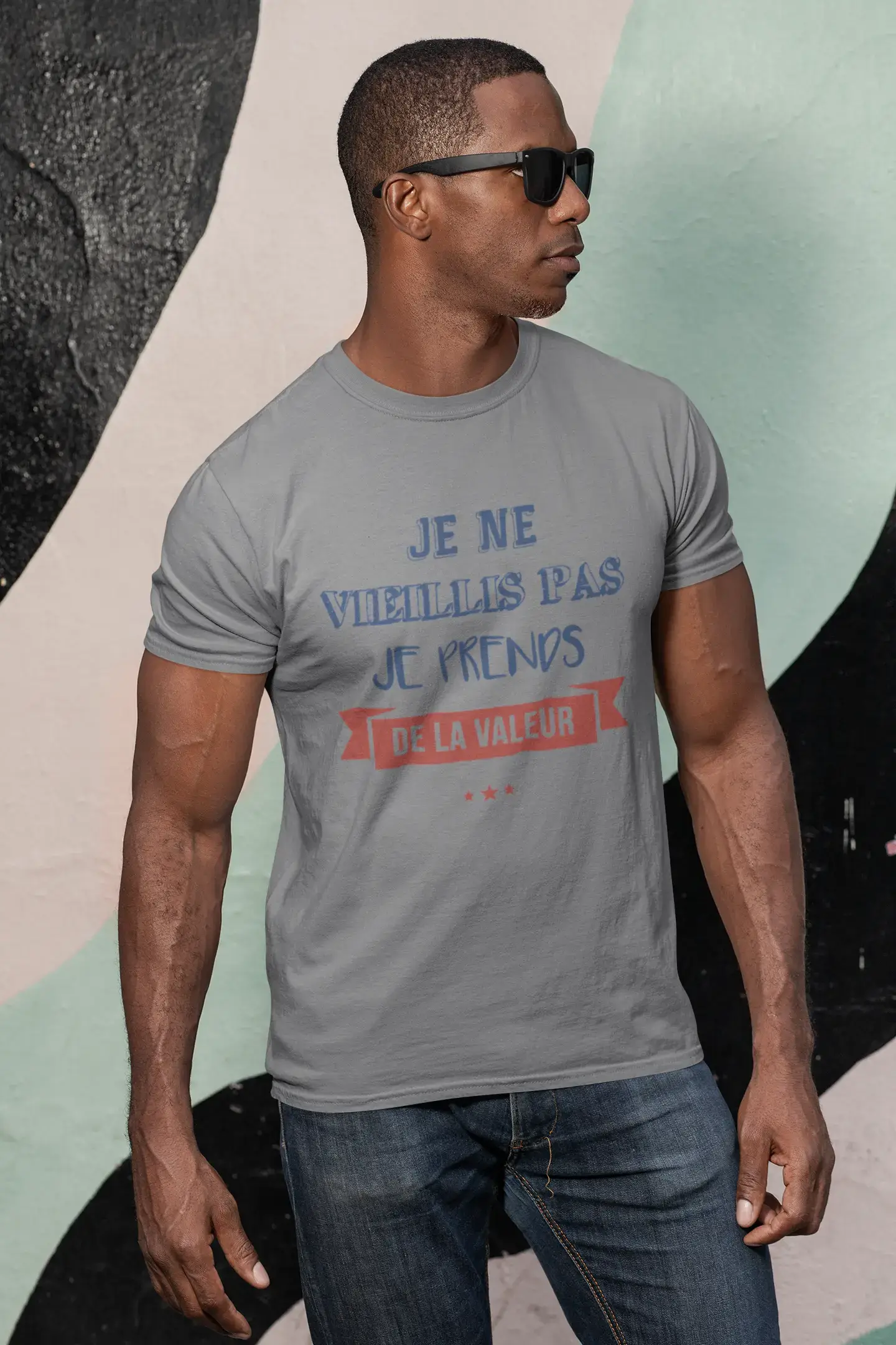 Herren T-Shirt Graphique Je Vieillis Pas Je Prends De La Valeur Cadeau Imprimé T-Shirt