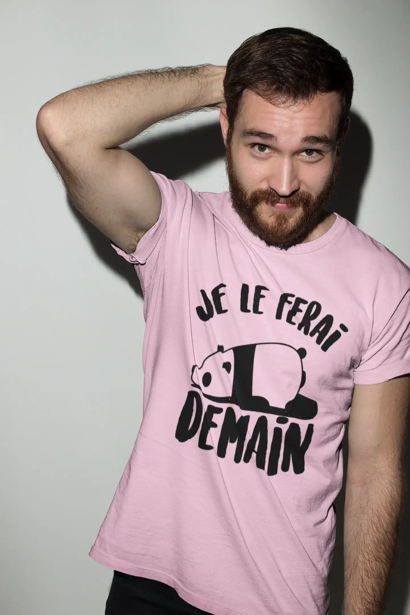 Men's Graphic T-Shirt Je Le Ferai Demain Idea Gift