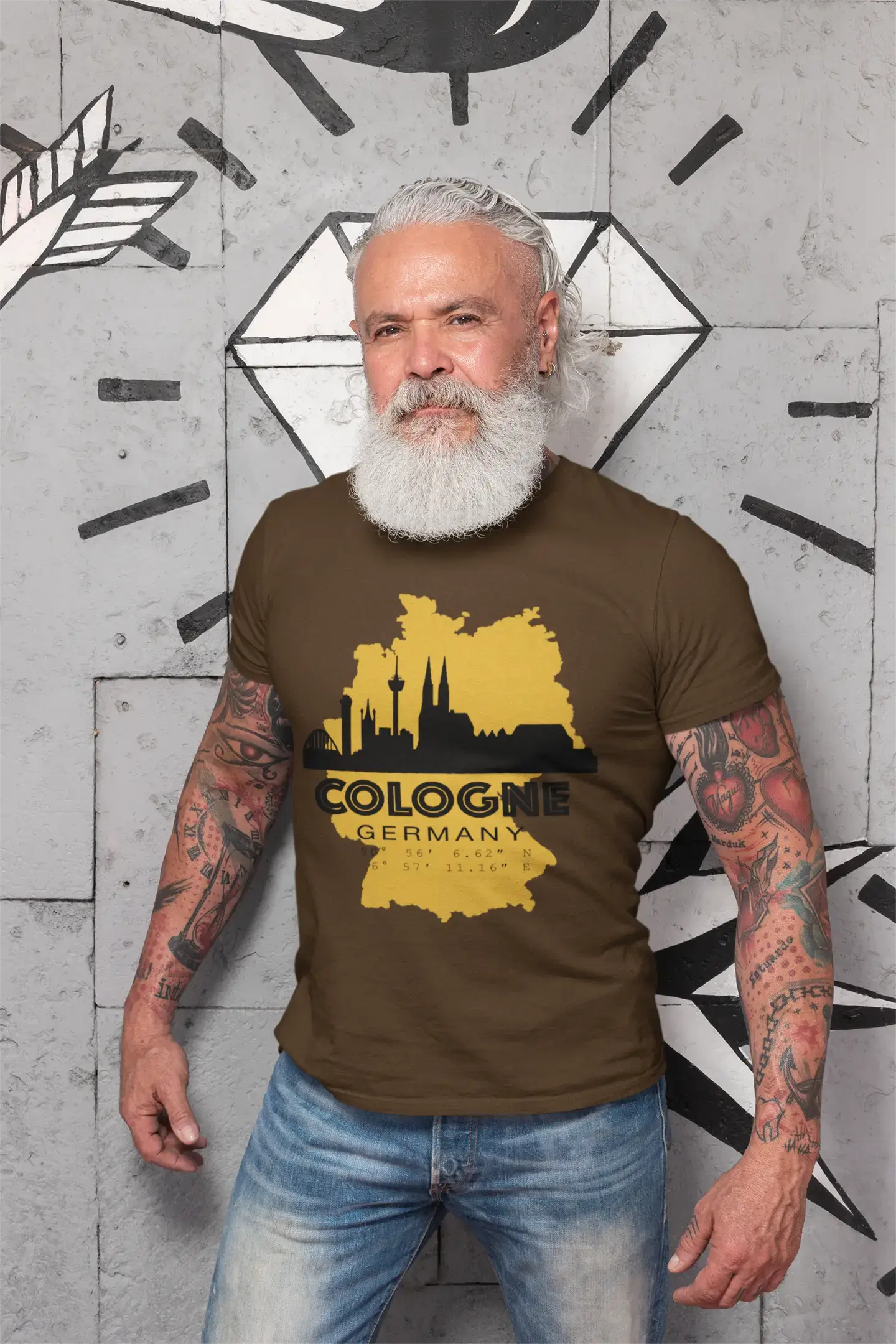 Men's Graphic T-Shirt Cologne Germany Idea Gift