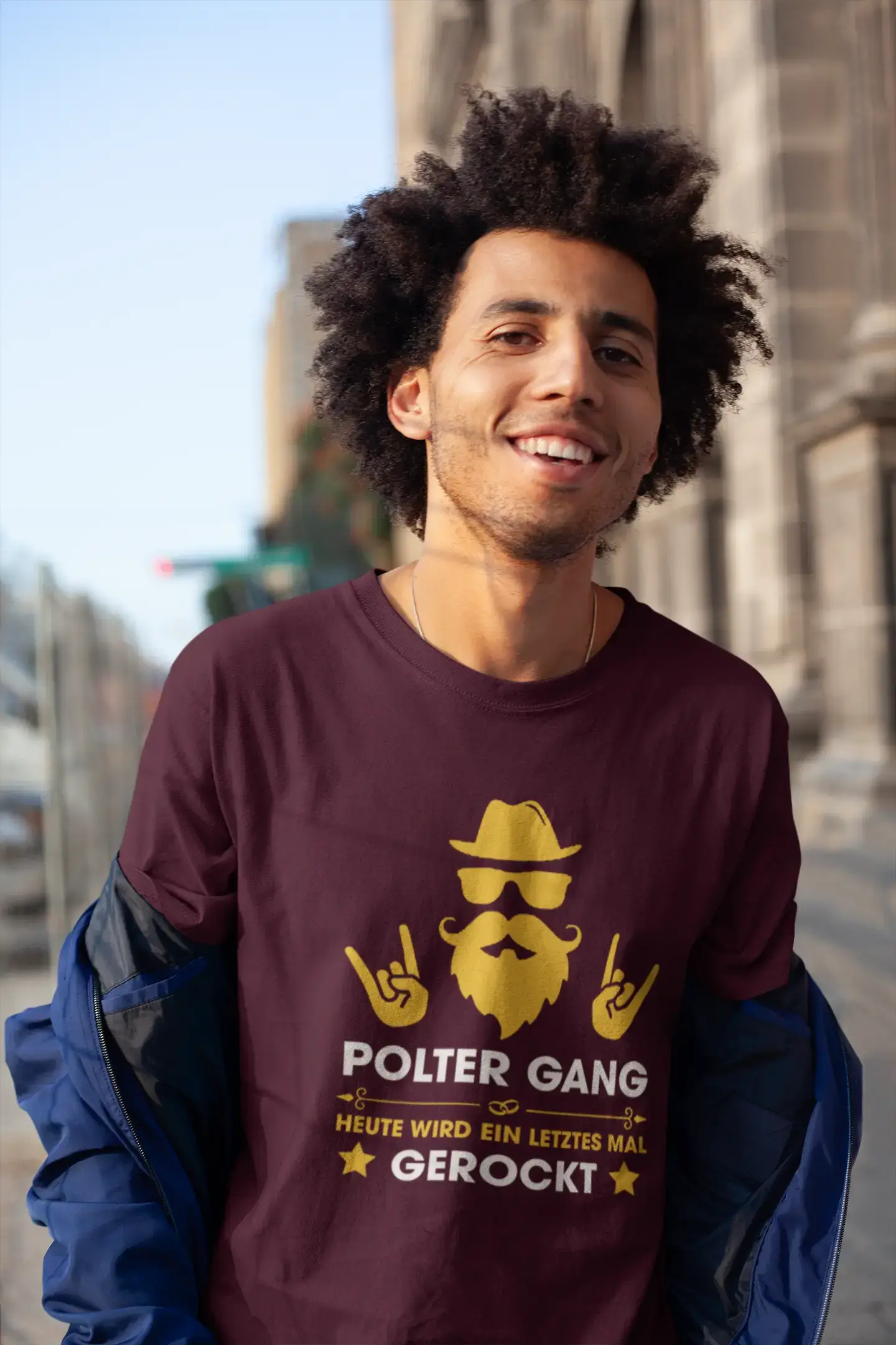 Men's Graphic T-Shirt Polter Gang Gerockt Idea Gift