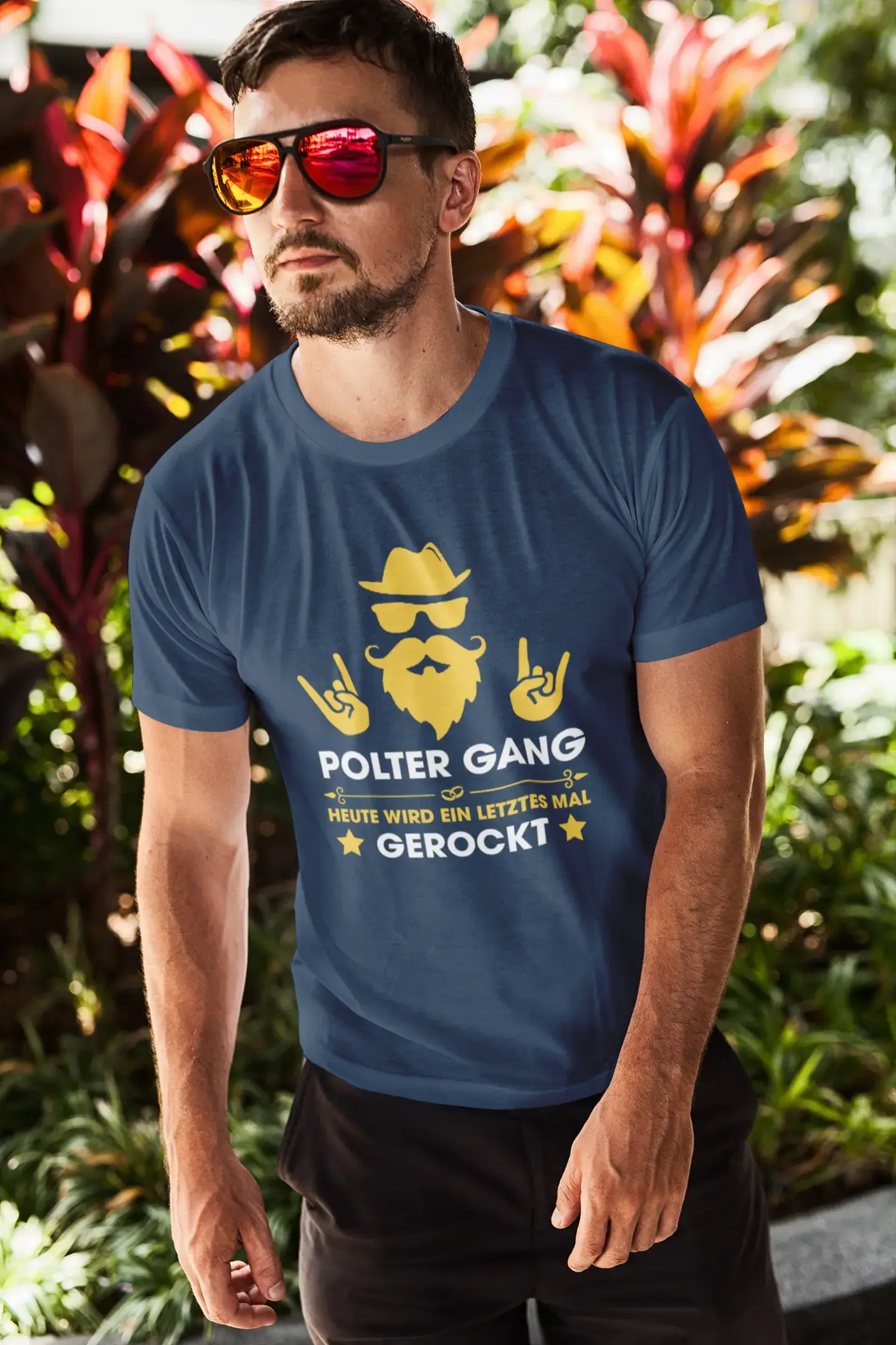 Men's Graphic T-Shirt Polter Gang Gerockt Idea Gift