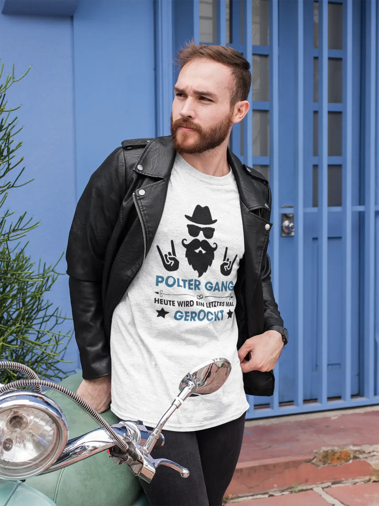 Men's Graphic T-Shirt Polter Gang Gerockt Idea Gift